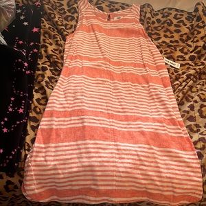 Pink and white dress size m